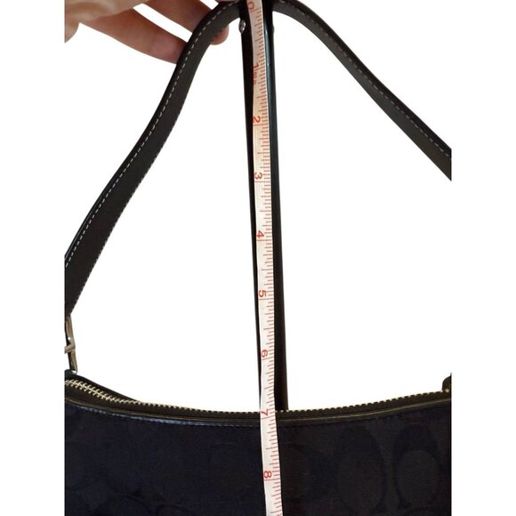 COACH Vintage Y2K Soho East West Baguette Signature C Pattern In Black - Picture 10 of 16